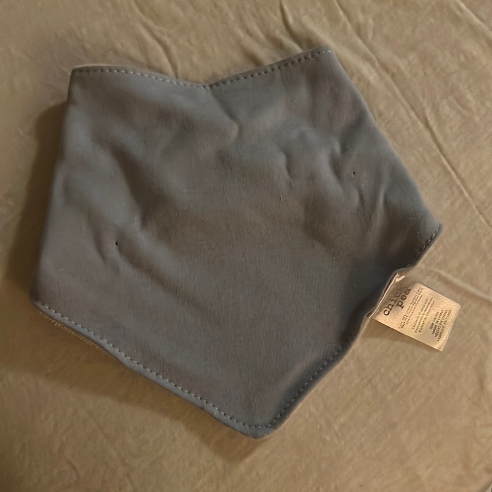 Unused blue cloth bib